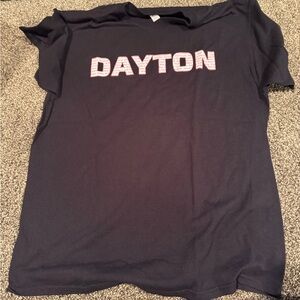 Black T-Shirt with Dayton Print